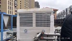 建甌市新葉外灘洗浴城2400平方冷暖中央空調項目。